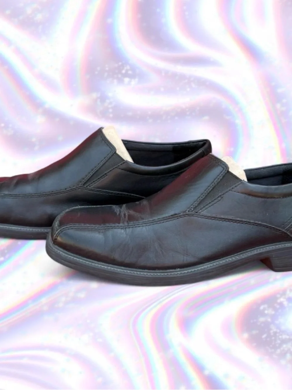 Bostonian Black Leather Slip-On Loafers